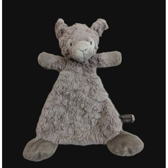 DEMDACO  sheep lamb lovey  plush toy stuffed animal 14 inch gray  rattle - Picture 3 of 9